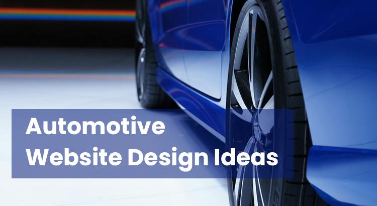automotive website design ideas