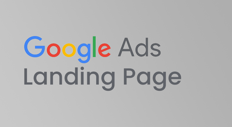 google ads landing page