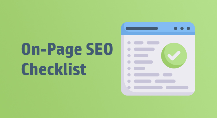 on page seo checklist