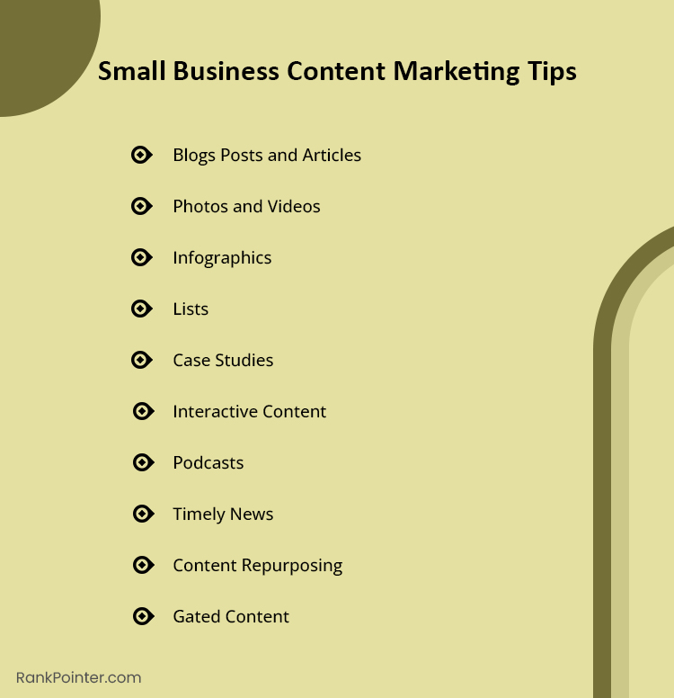 content marketing for small business